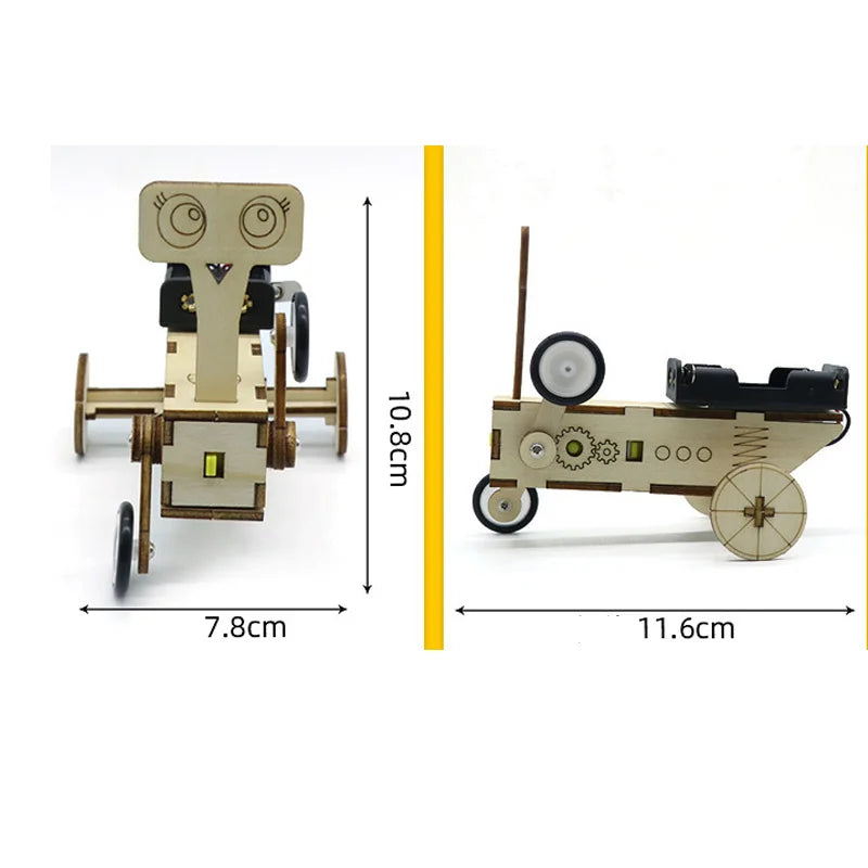 Robot Reptile en Bois à Assembler – Jouet Éducatif STEM