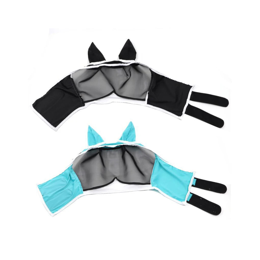 Masque anti-mouches pour cheval – Respirant, réglable et confortable (S / M / L)