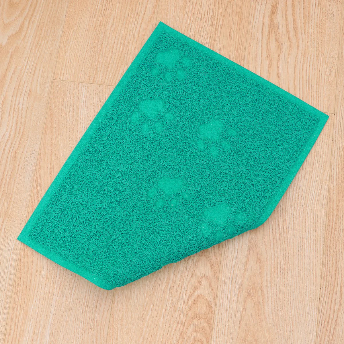 Kattenbakmat 30x40cm, gemakkelijk schoon te maken, gemaakt van waterdicht en stijlvol PVC, wasbaar en ideaal voor het reinigen van huisdieren.