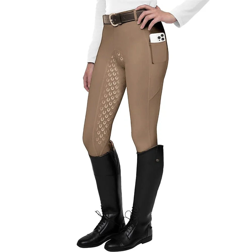 Pantalon d'équitation femme – Grip silicone, respirant et poches (S à XXL)