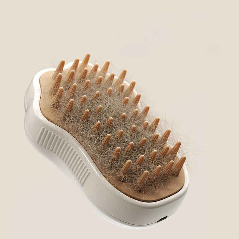 Brosse à Vapeur 3-en-1 pour Chat & Chien – Toilettage Électrique Rechargeable