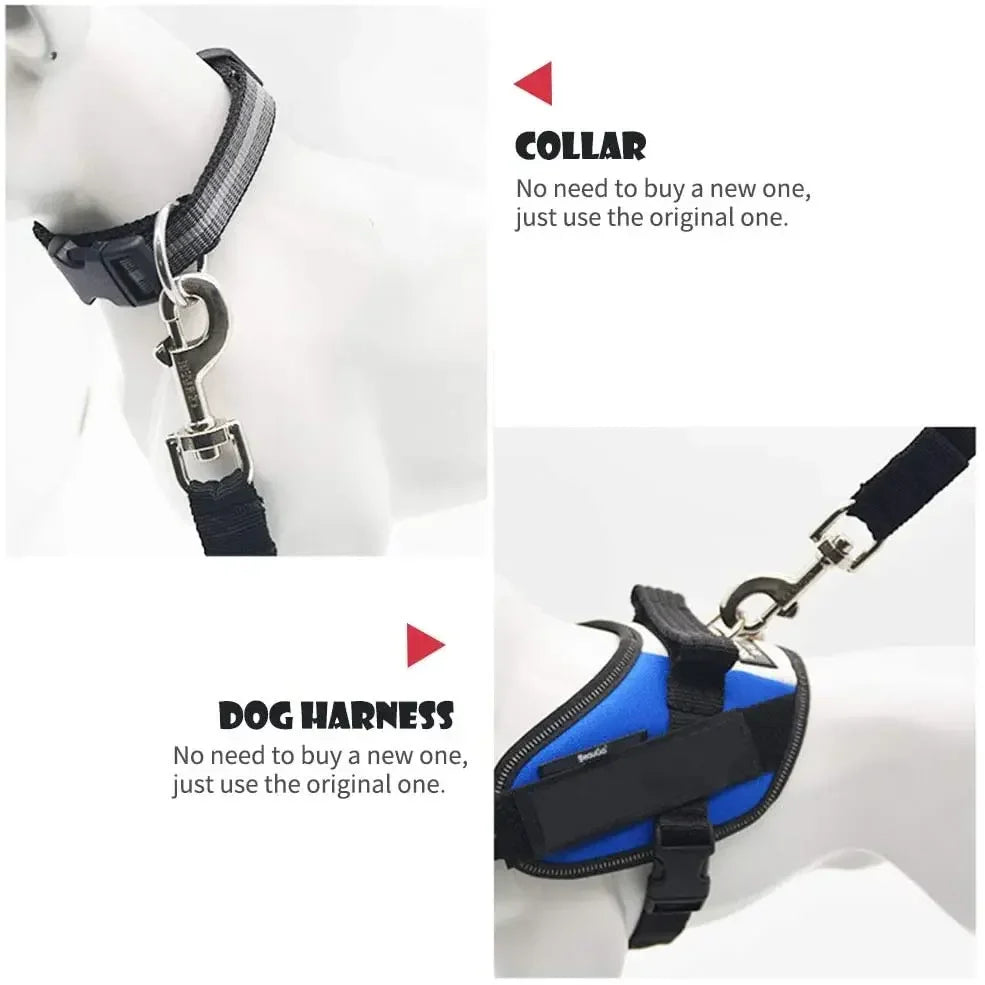 Ceinture de sécurité réglable pour chien et chat en voiture