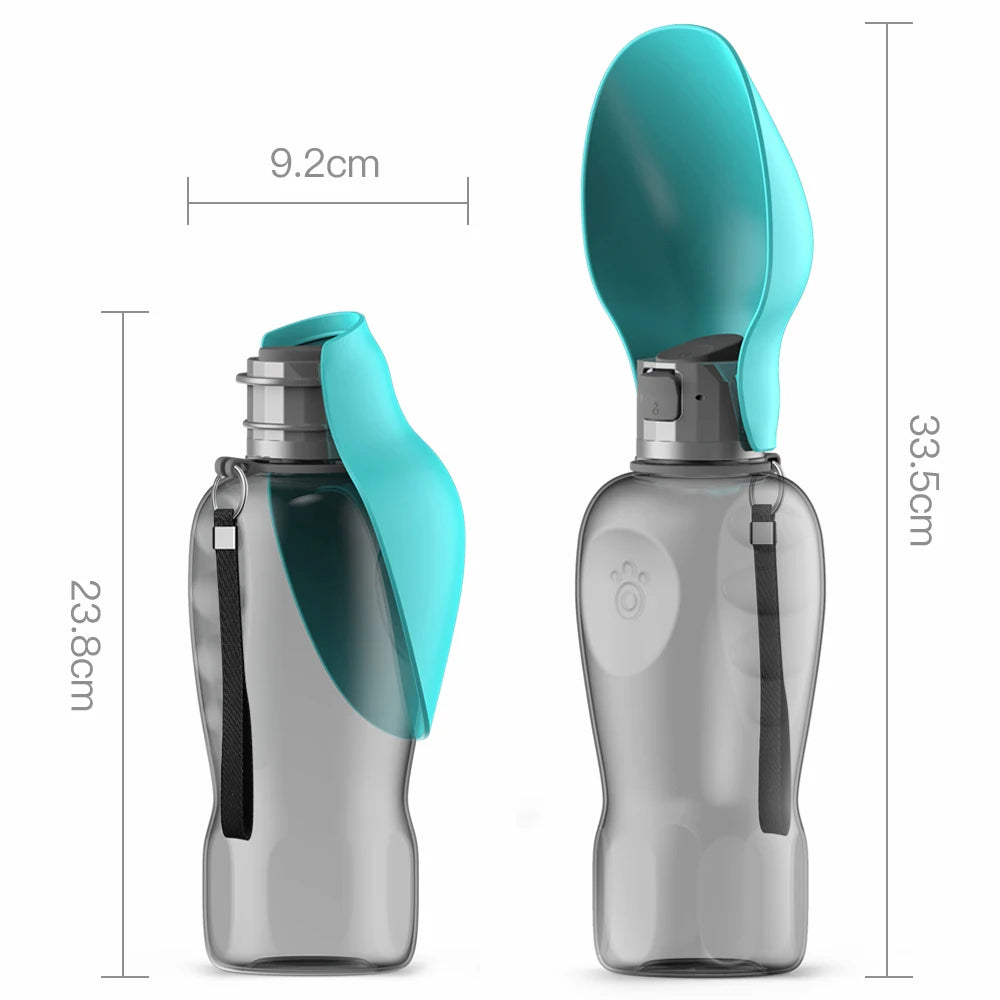 Bouteille d'eau portable pour chien, 800ml, pour chiens de petite, moyenne et grande taille, bol à boire pour voyage en plein air, mangeoire pour chiot et chat, accessoires pour animaux de compagnie Labrador