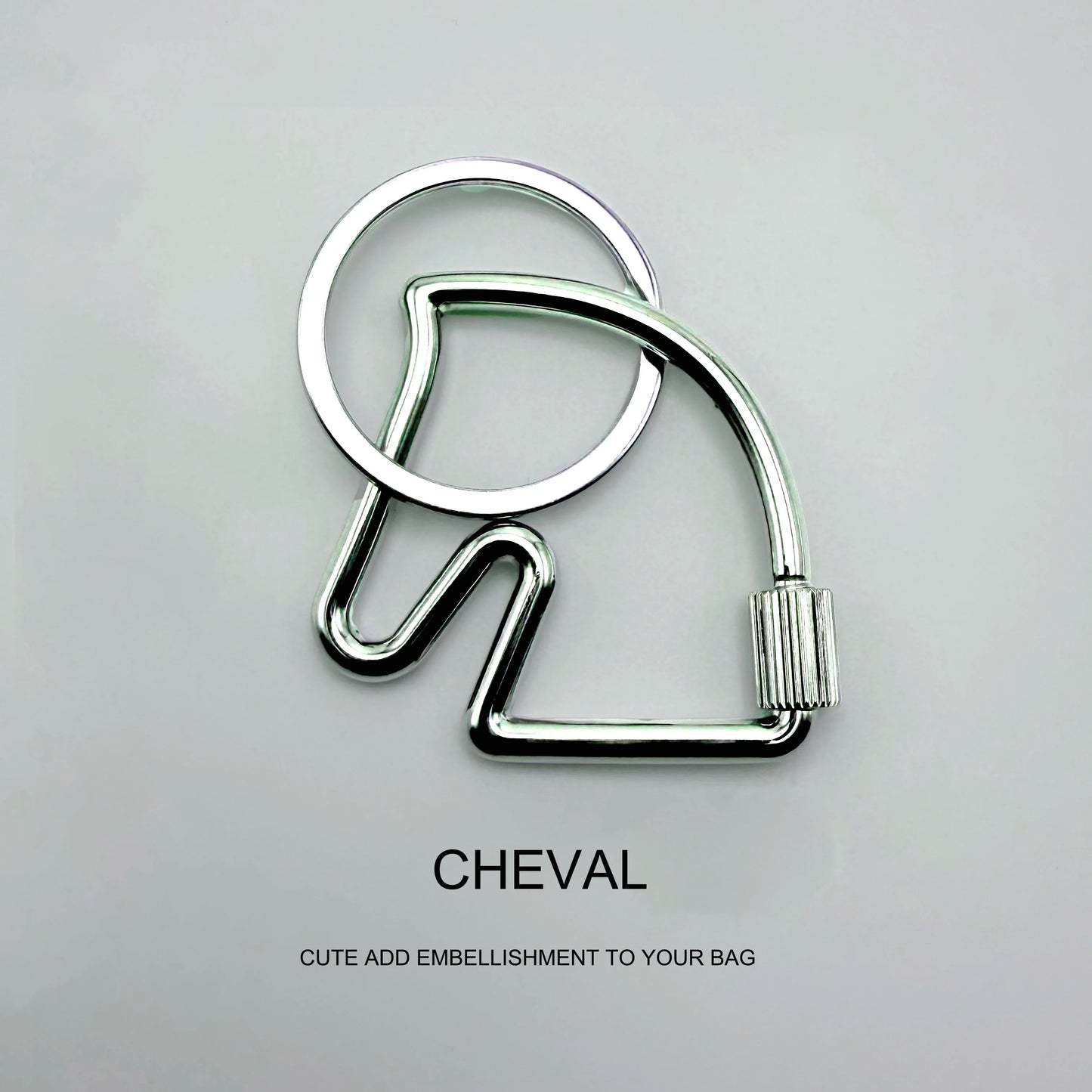 Porte-clés tête de cheval pour sac