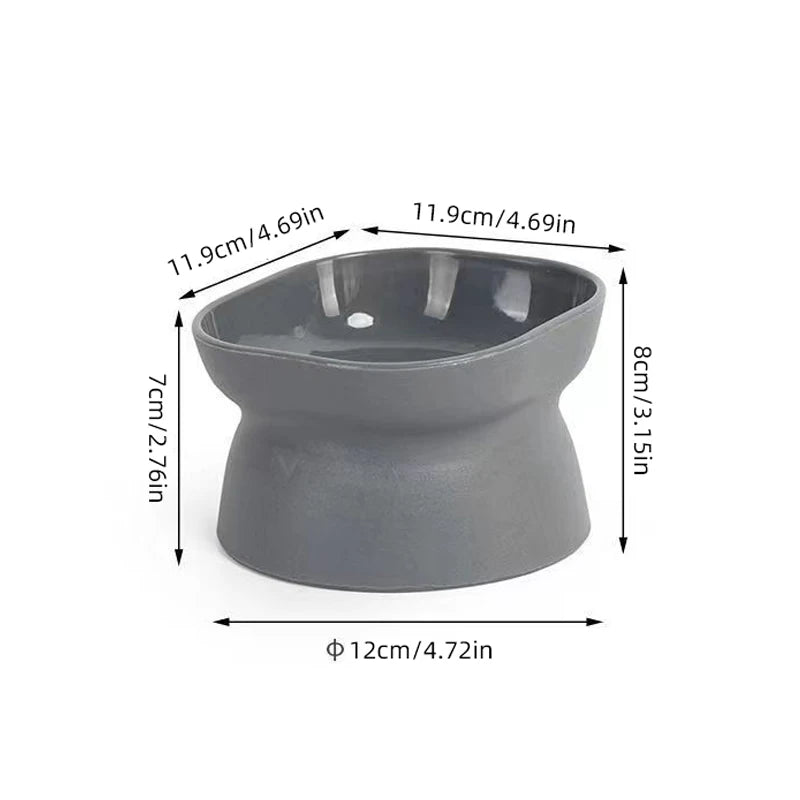 Bol double usage pour chat et chien – Réversible, surelévé, anti-vomissement