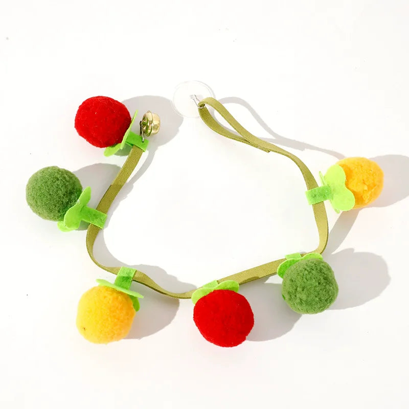 Jouet Tomate pour Chat — Ficelle avec Clochette & Herbe à Chat, Lot de 1, 3 ou 5
