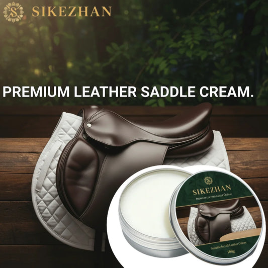Crème d'Entretien pour Selle en Cuir – Cires Naturelles, Anti-Crevasses, 50 g / 100 g
