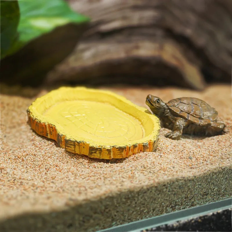 Bol en Résine pour Reptiles – Imitation Bois ou Roche, Terrarium