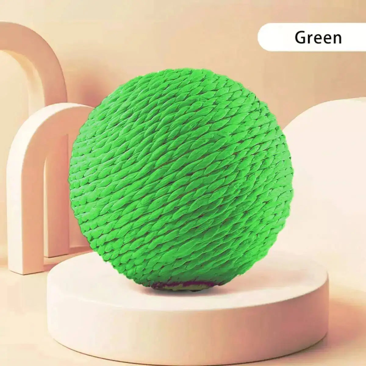 Balle à griffer interactive en sisal pour chatons, jouet anti-morsure, 10 cm, super grosse balle sonore pour chats, accessoires pour animaux de compagnie