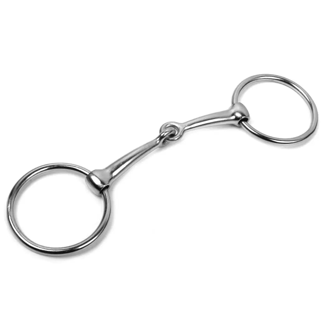 Mors Snaffle à Anneau Mobile pour Cheval – Fer Antirouille
