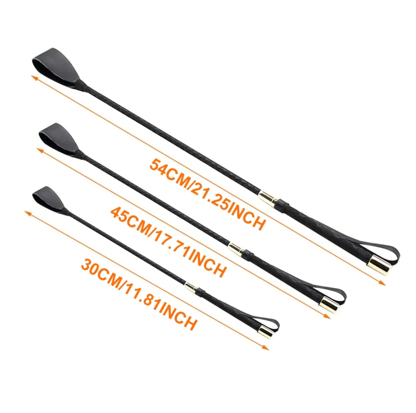 Rijzweep 45/54 cm van antislip PU-leer, draagbaar