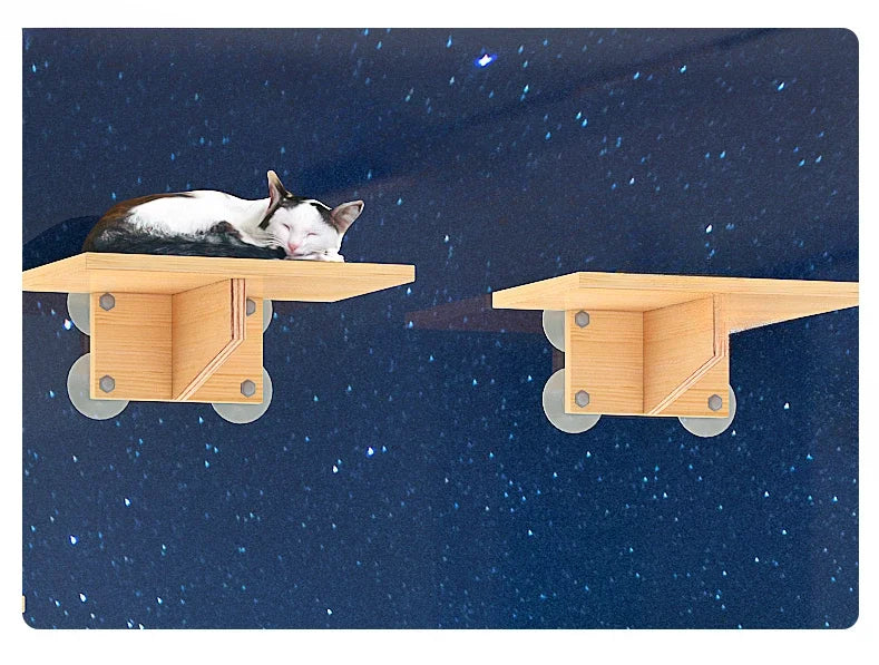 Arbre à chat en bois avec griffoir