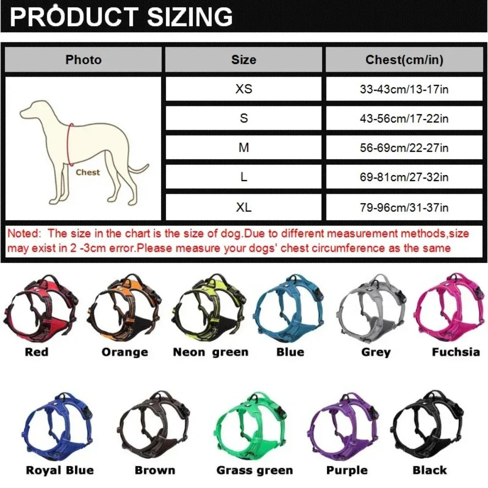 Harnais Réfléchissant Réglable pour Chien