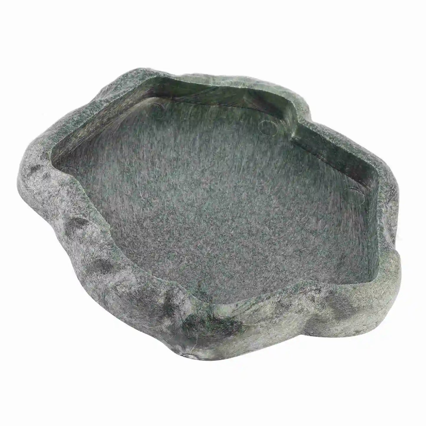 Gamelle en Résine ABS Imitation Roche pour Reptiles – Eau & Nourriture, Tortue & Lézard