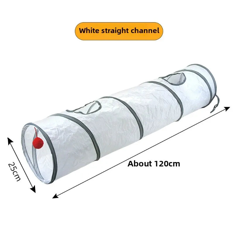 Tunnel de jeu pour chat – Passage interactif en tissu, plusieurs configurations (S / Y / T)