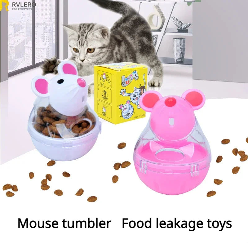 Jouet Distributeur de Nourriture pour Chat – Gobelet Souris Interactif