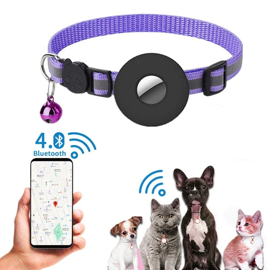 Traceur Bluetooth Anti-Perte pour Chat, Chien & Oiseau — 6 Mois d'Autonomie