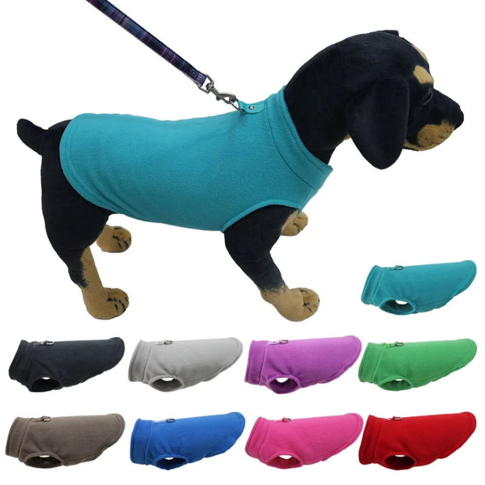 Gilet en Polaire pour Chien – 10 Couleurs, Tailles S à XL