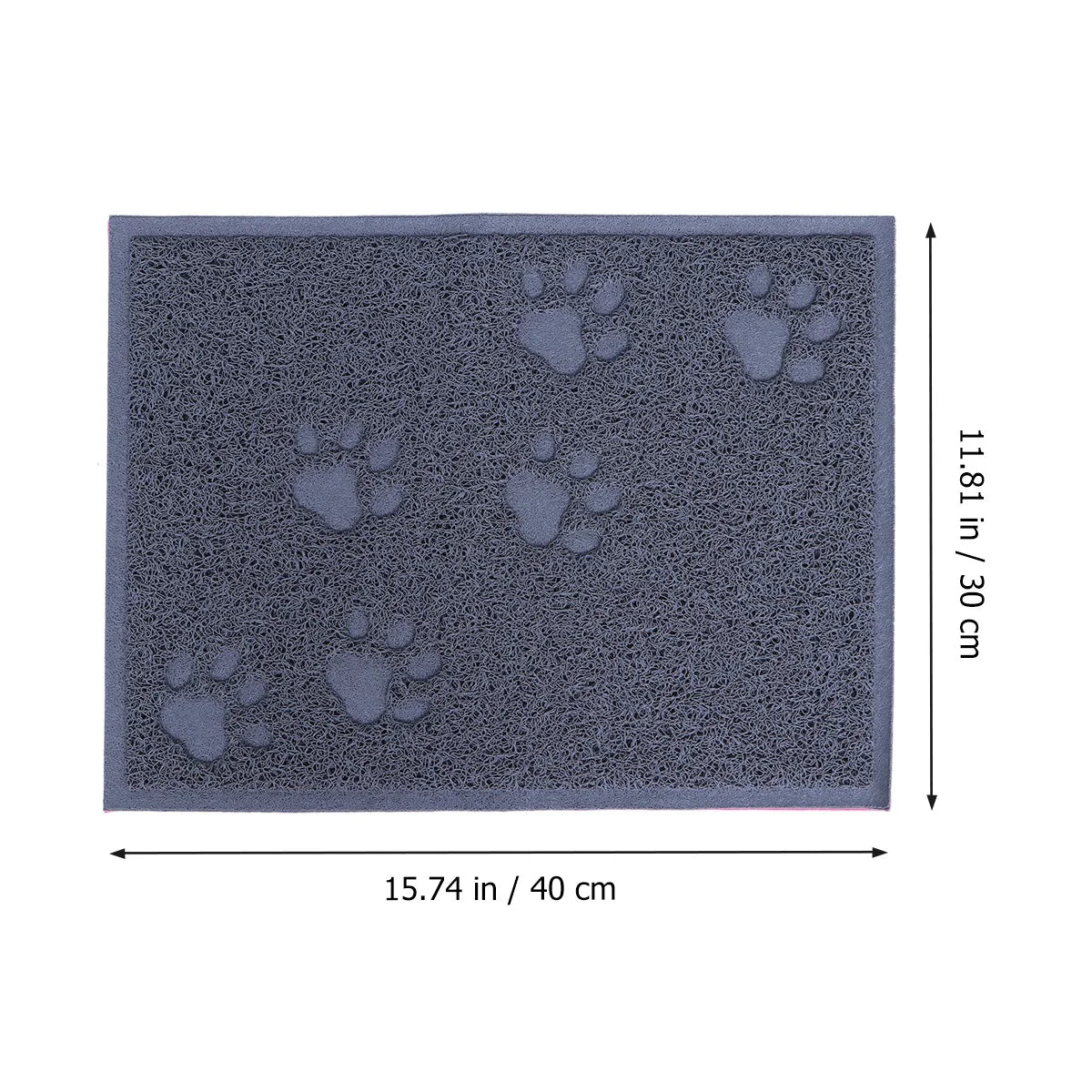 Kattenbakmat 30x40cm, gemakkelijk schoon te maken, gemaakt van waterdicht en stijlvol PVC, wasbaar en ideaal voor het reinigen van huisdieren.