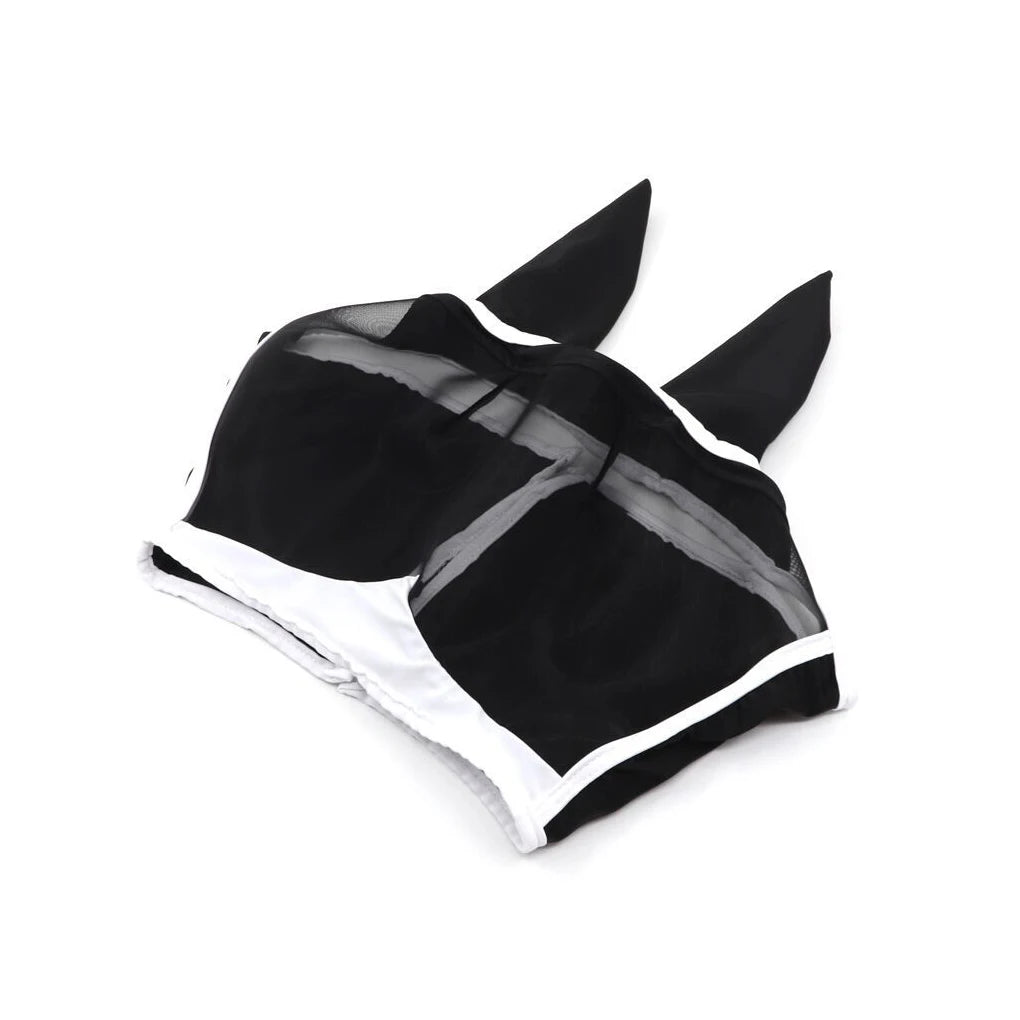 Masque anti-mouches pour cheval – Respirant, réglable et confortable (S / M / L)
