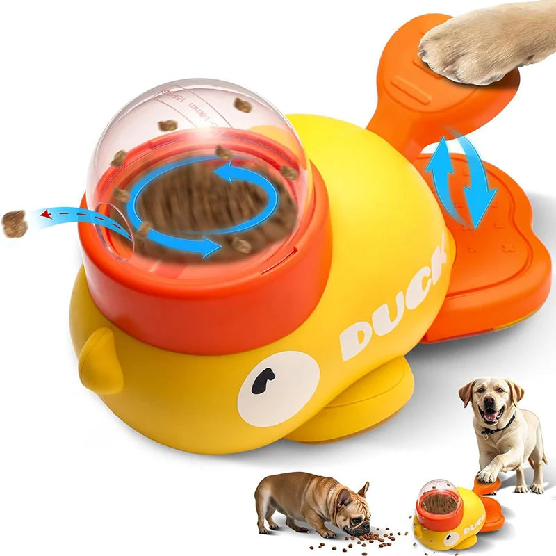 Hondenspeelgoed, automatische hondenvoerdispenser, interactief hondenspeelgoed, automatische traktatiedispenser voor huisdieren, hondenvoerdispenser, trainingsspeeltje voor huisdieren