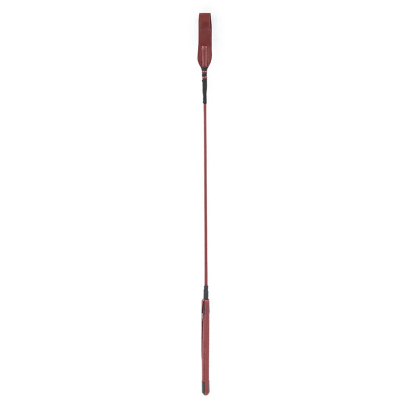 Leren zweep, 66 cm lang, rechte zweep, flogger, peddel, paardenzweep, rijzweep, paardensportzweep