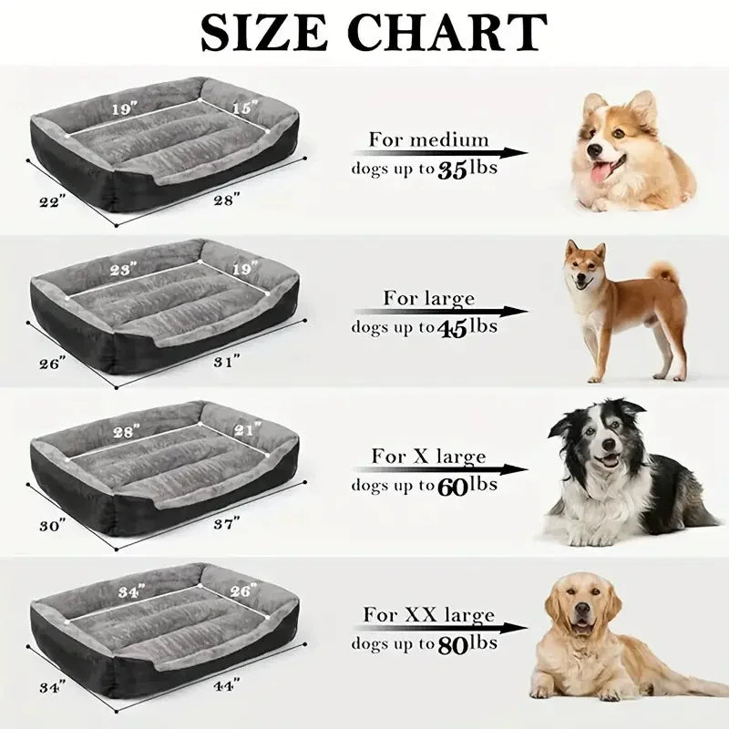 Lit Douillet d’Hiver pour Chien & Chat — Chaud, Imperméable, Tailles M à XXL