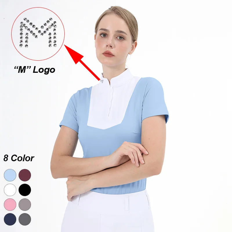 T-shirt d'équitation M LOGO – Femme
