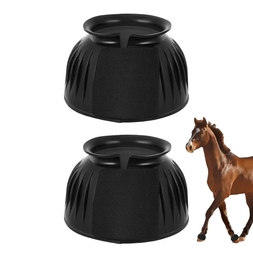 Bottes de cloche en caoutchouc pour cheval – Protection des sabots (lot de 2)