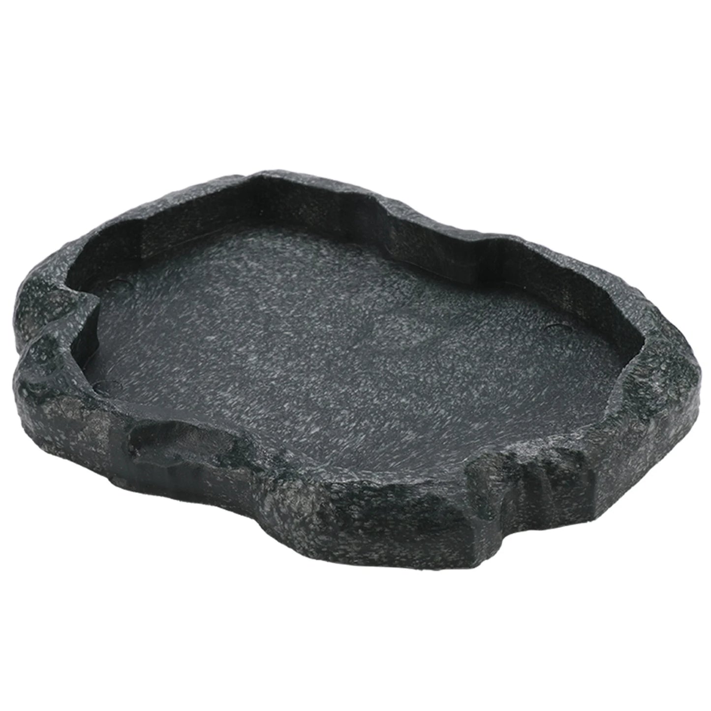 Gamelle en Résine ABS Imitation Roche pour Reptiles – Eau & Nourriture, Tortue & Lézard