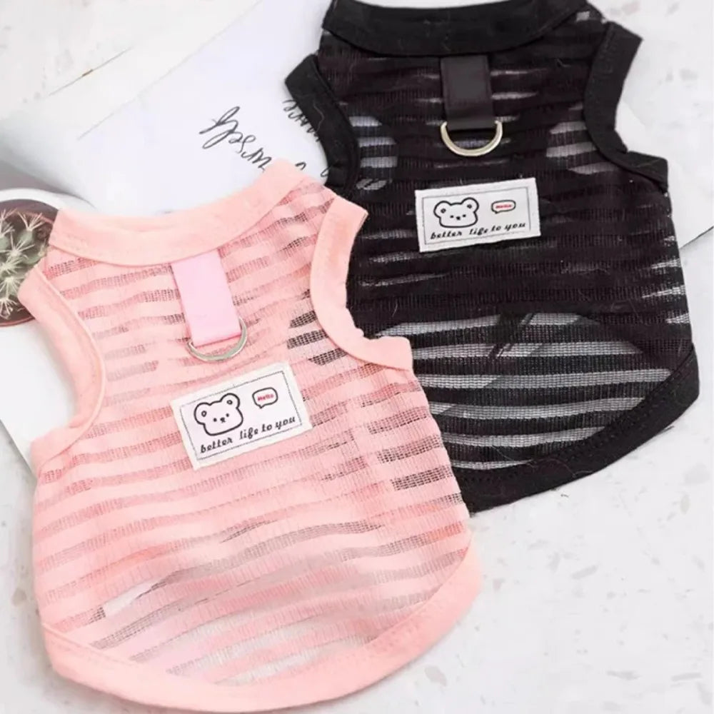 Gilet d'été pour petits et moyens chiens, vêtements rafraîchissants pour Chihuahua, Bouledogue Français, vêtements respirants, chemise décontractée pour chiot, costume pour chien