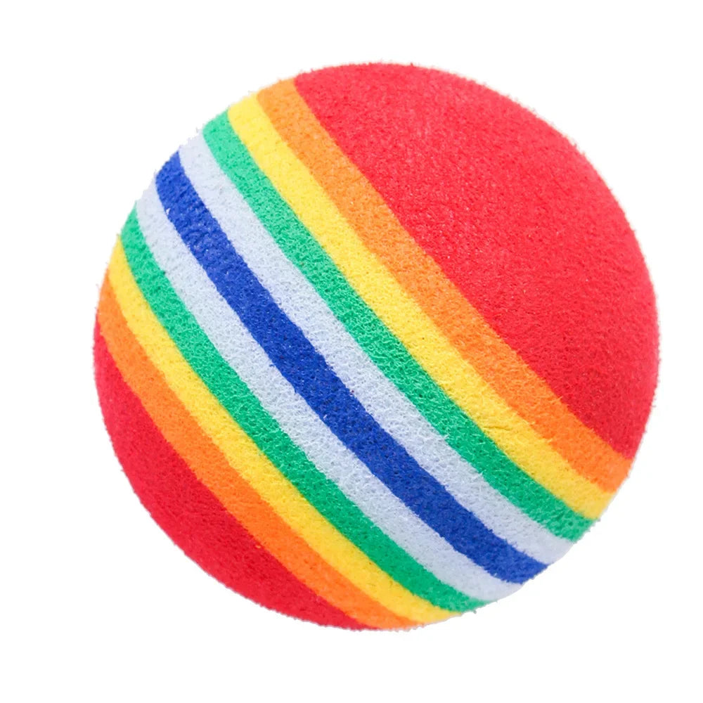 Balles Arc-en-Ciel en EVA pour Chat & Chien – Lot de 1, 2, 5 ou 10