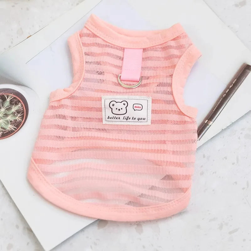 Gilet d'été pour petits et moyens chiens, vêtements rafraîchissants pour Chihuahua, Bouledogue Français, vêtements respirants, chemise décontractée pour chiot, costume pour chien