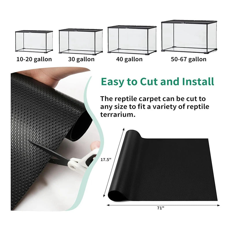 Tapis de Terrarium en EVA pour Reptiles – Lavable & Découpé à la Taille