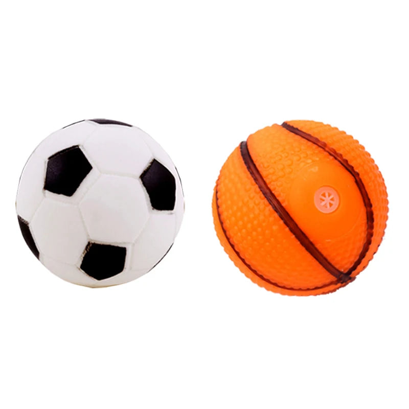 Balle Couinante pour Chiot & Petit Chien – 6 cm, 17 Modèles, Jouet à Mâcher XLeiPet