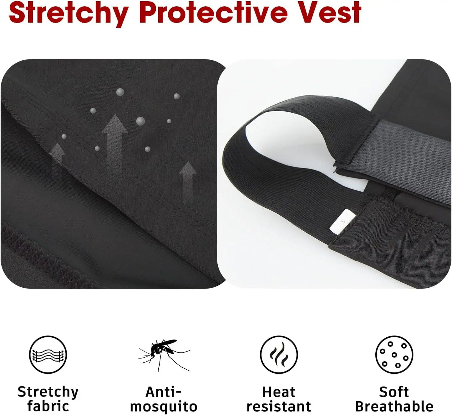 Gilet de protection poitrine et épaules pour cheval – Haute élasticité, anti-friction