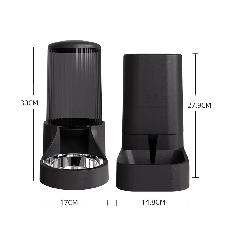 Waterdispenser voor katten, voerbakken en vochtbestendige waterfonteinen, grote capaciteit, afneembaar ontwerp, kattenbenodigdheden