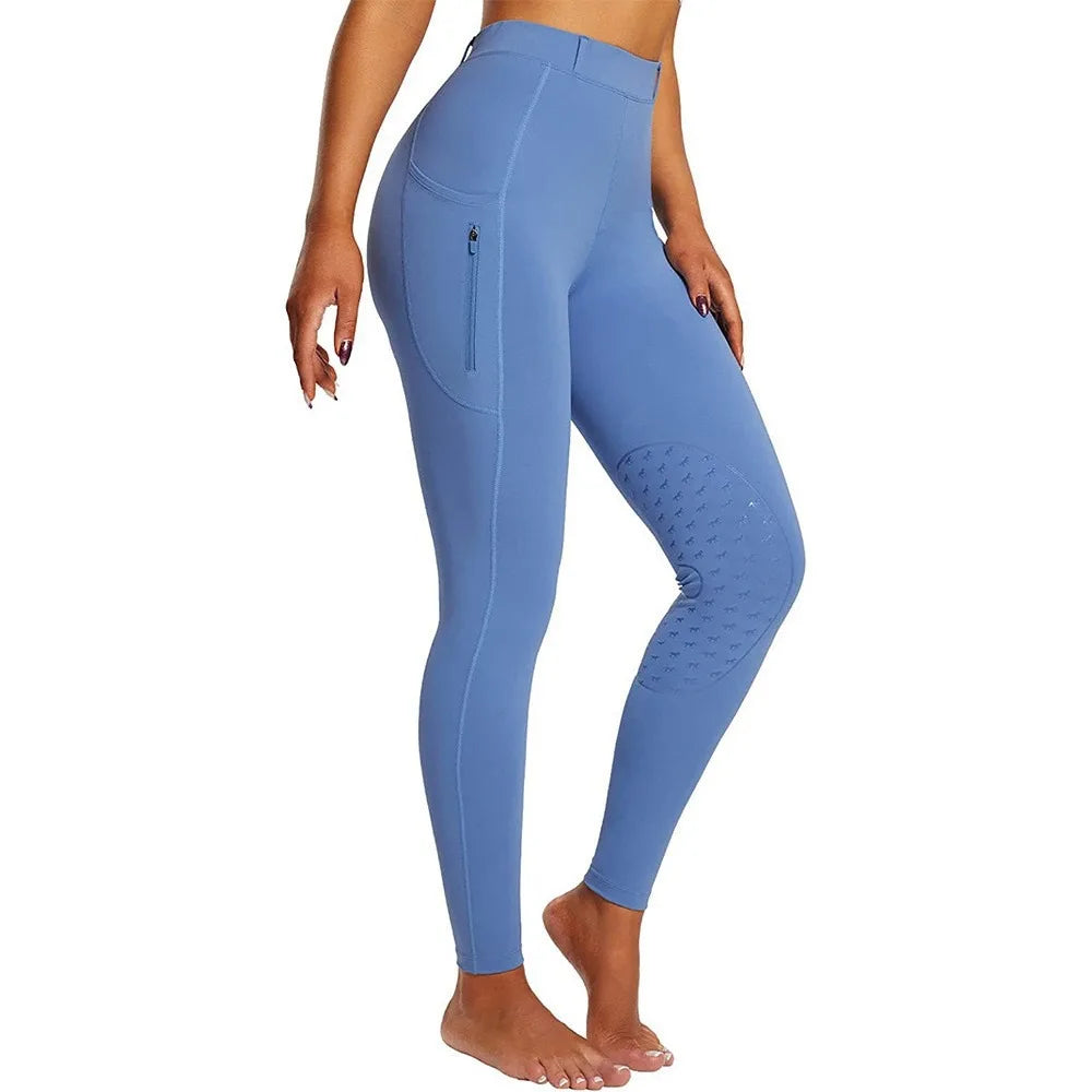 Pantalon d'équitation femme – Grip silicone, respirant et poches (S à XXL)