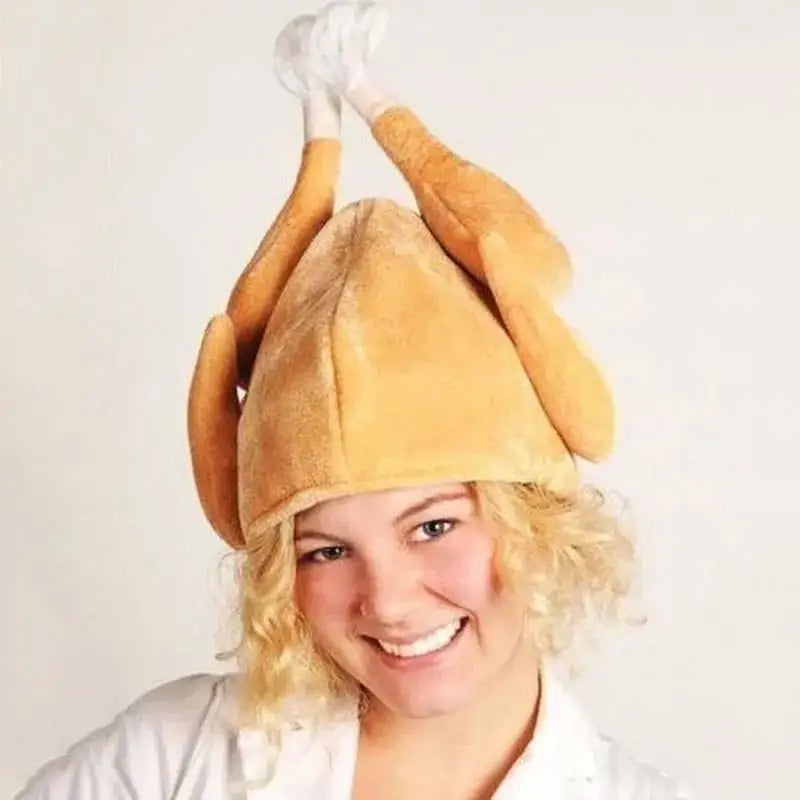 Chapeau Cuisse de Poulet en Peluche – Accessoire Photo & Déguisement