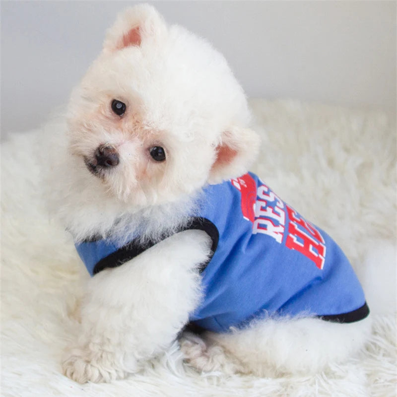 Gilet d'Été en Coton pour Chien & Chat – Motifs Imprimés, Tailles XS à XL