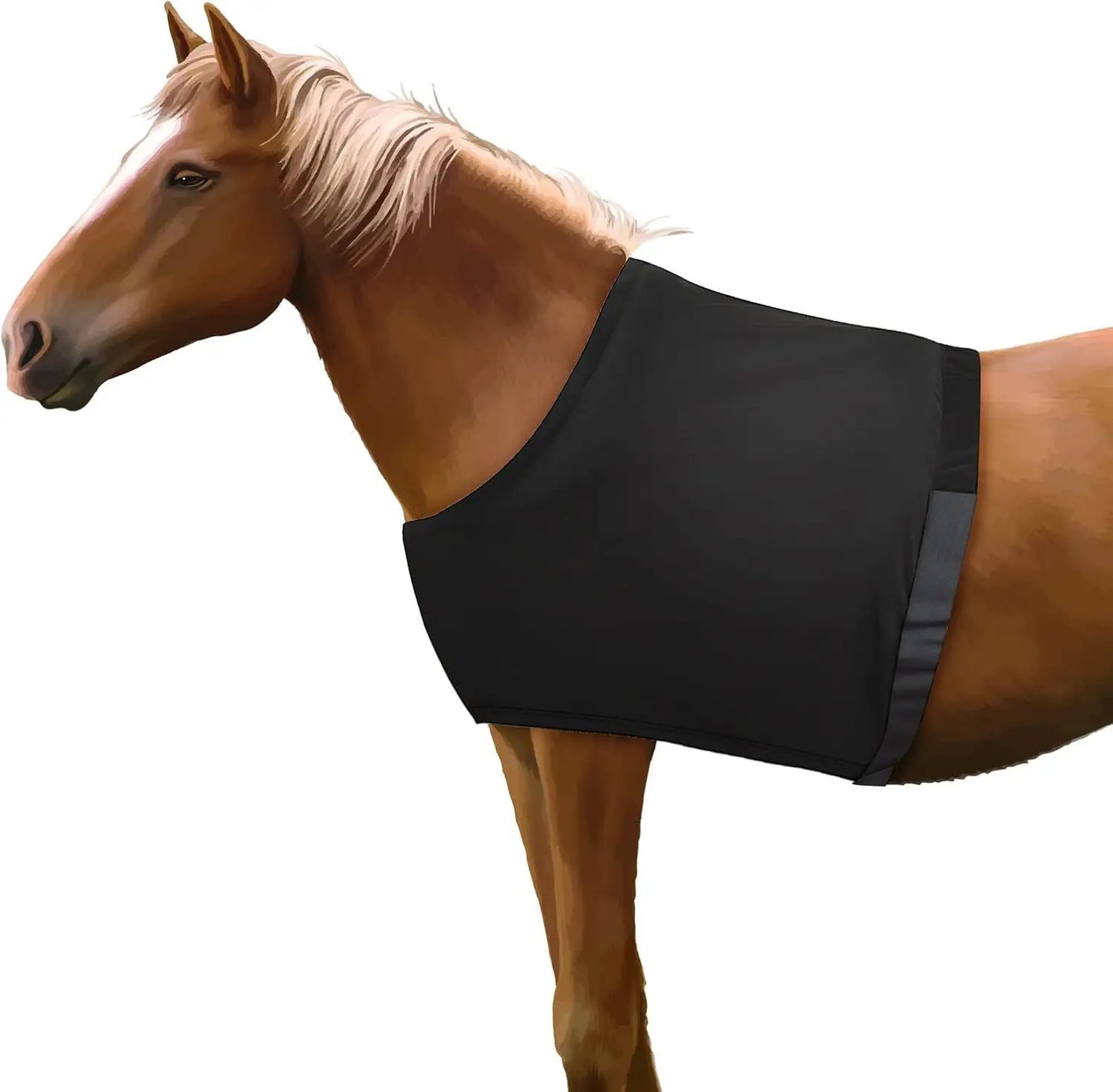 Gilet de protection poitrine et épaules pour cheval – Haute élasticité, anti-friction