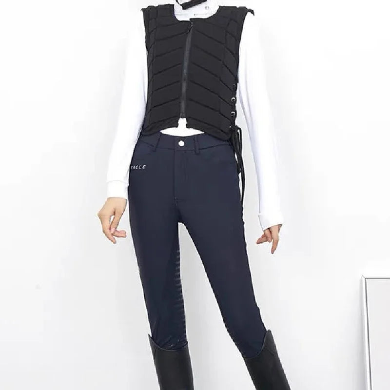 Gilet de Protection Équestre – Rembourrage EVA Anti-Choc, Respirant, Adulte & Enfant