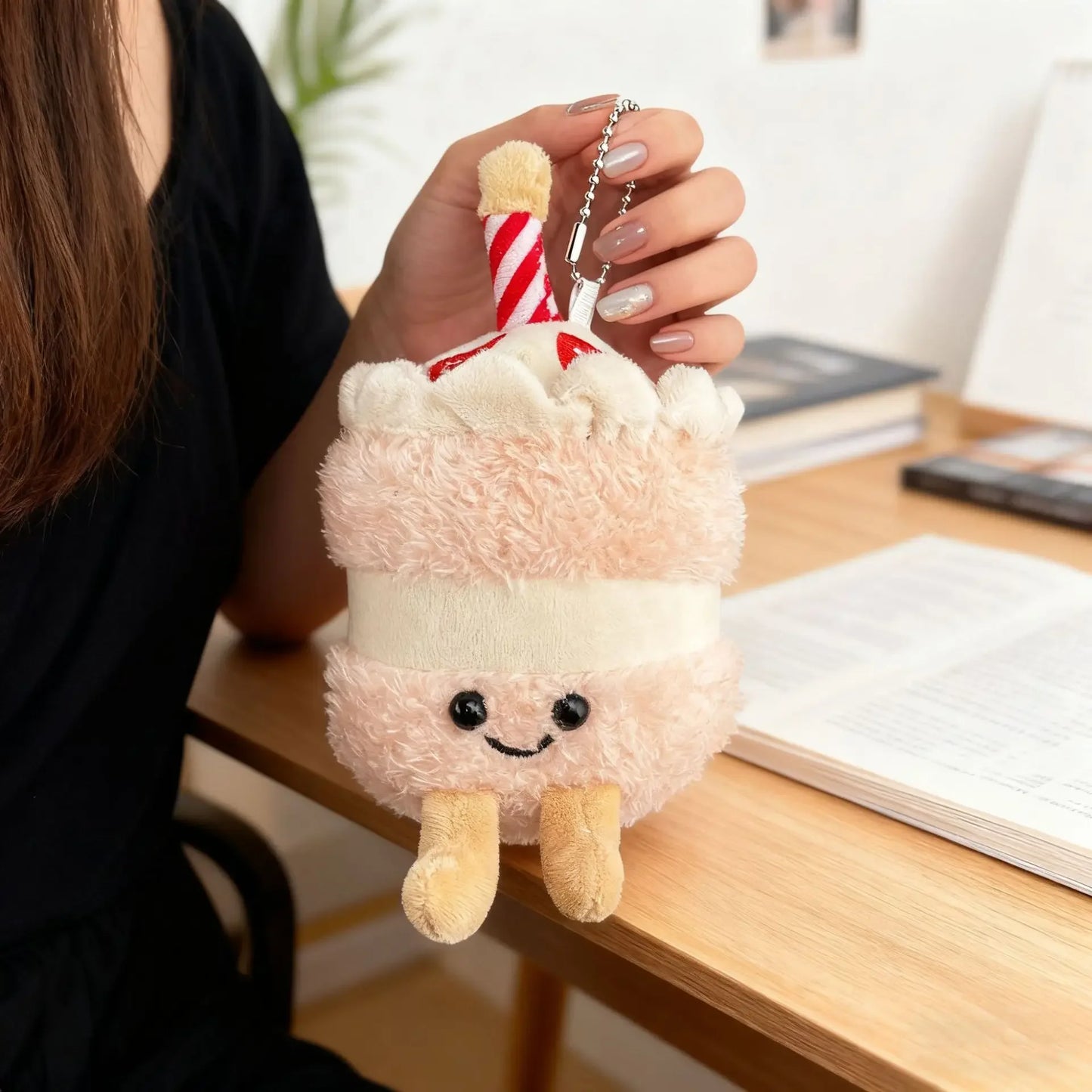 Porte-clés peluche fruits et légumes mignons – 45 modèles, idéal cadeau