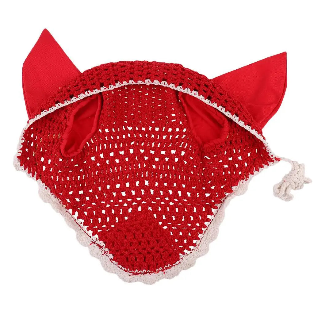 Bonnet pour cheval avec oreilles – Coton crocheté main FangNymph