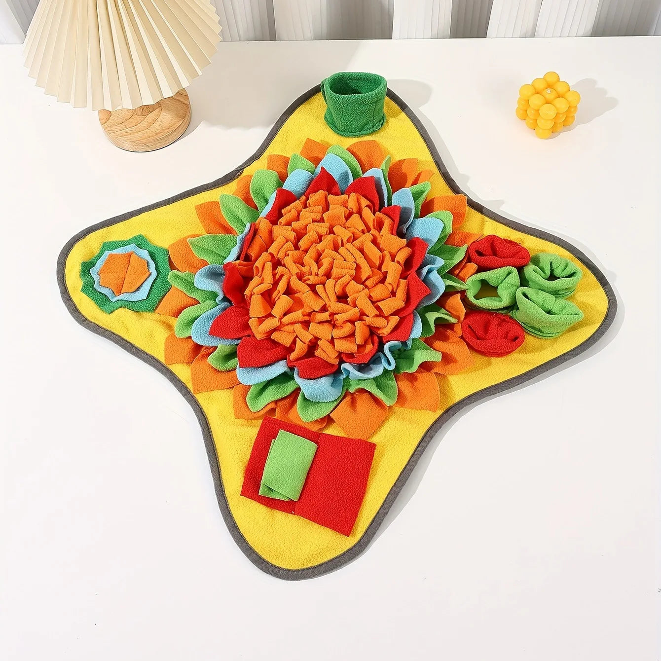 Tapis de Reniflage Interactif pour Chien – Puzzle d'Alimentation, Polaire Shaker, Anti-Ennui