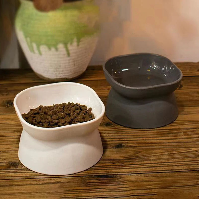 Bol double usage pour chat et chien – Réversible, surelévé, anti-vomissement