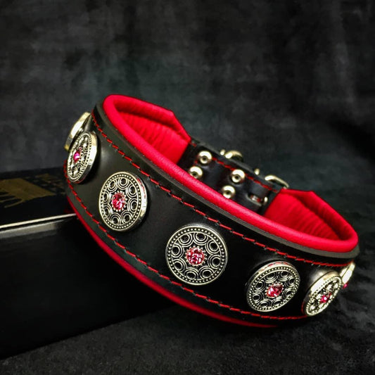 Collier « Bijou » noir et rouge